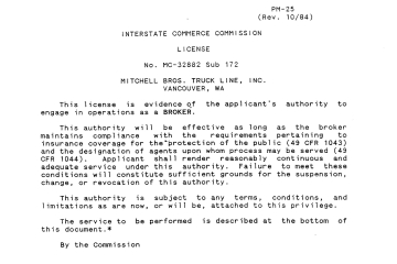 Document: [Broker authority]